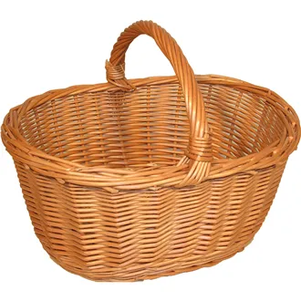 Wicker basket oval, 015267