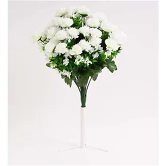 Chrysanthemum bouquet 44 cm white 371370
