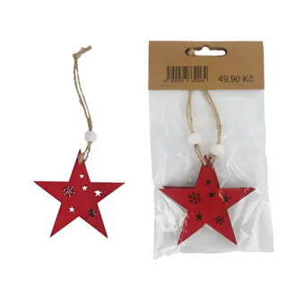 Star for hanging, 2 pcs D5751-08