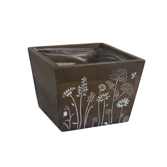 Decorative planter with plastic lining D5969/2