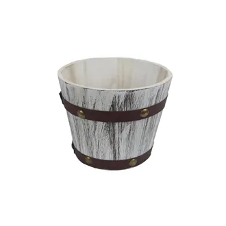 Wooden bucket planter D6217/1