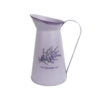 Tin jug lavender K3573/1