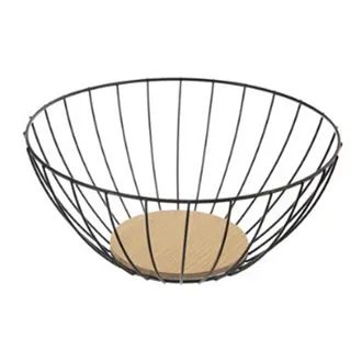 Fruit basket metal/wool RADKA O0265
