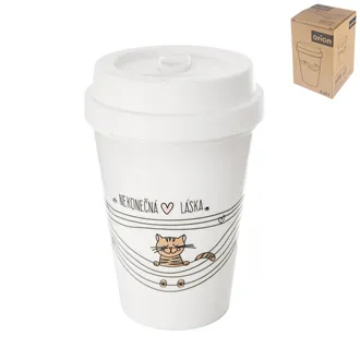 Mug thermal cup ENDLESS LOVE cat 0.35 l O0365