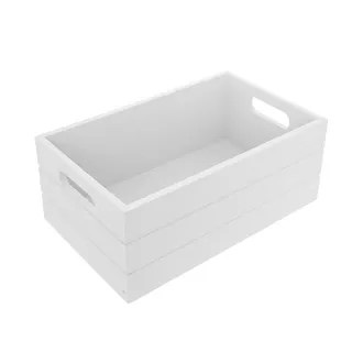 Wooden box 31x21x13 cm white