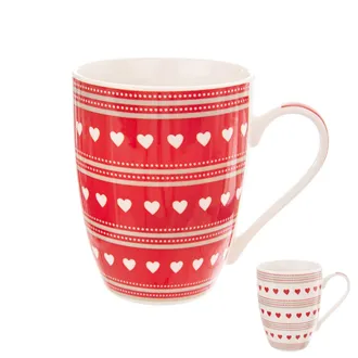 A cup of portions. Red Love HEARTS 0.35 l mix