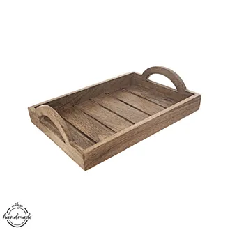 Wood tray MANGO 30.5x20.5 cm small