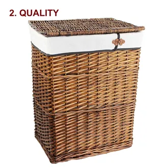 Brown laundry basket 2nd quality P0919/B