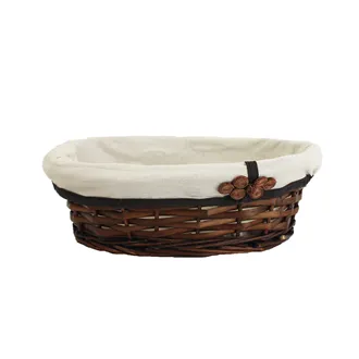 Basket with  fabric brown P0929