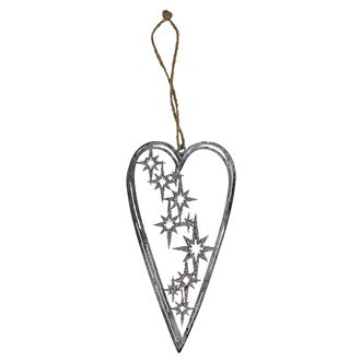 Heart for hanging grey K1599/1