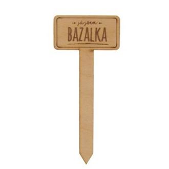 Sign on stick - bazalka O0235