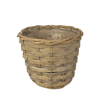 Basket with plastic grey P0247/S