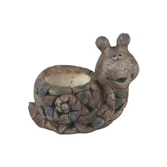 Decorative flowerpot snail X3645 