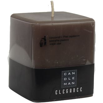 Candle brown, square S0010-25