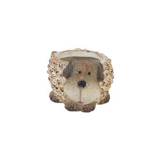 Decorative flower pot dog X3795 