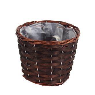 Basket with plastic brown P0247/H