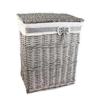 Laundry basket grey P0859
