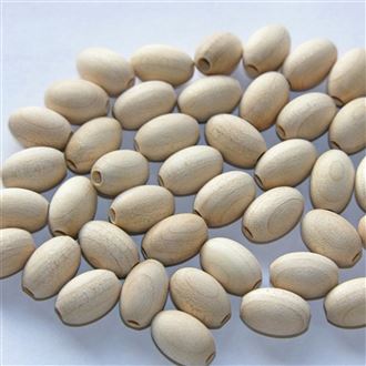 Wooden pearl - oval 50pcs 79111