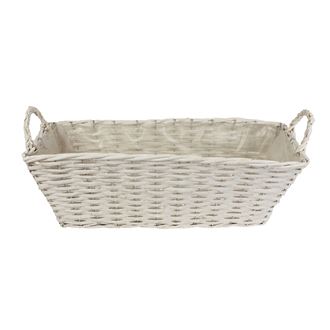 Basket white P0942-01
