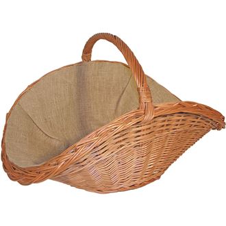 Basket for wood with jute, small, 01600/M