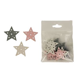 Decorative stars, 9pcs D2356