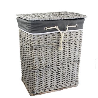 Laundry basket grey P0917