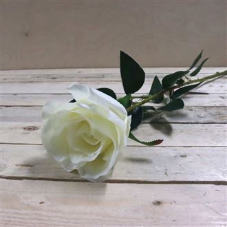 Artificial rose white 371238-01
