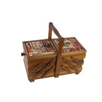 Sewing box wooden, medium 0960009/02