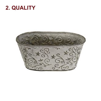 Metal flower pot K2906/1 2nd quality