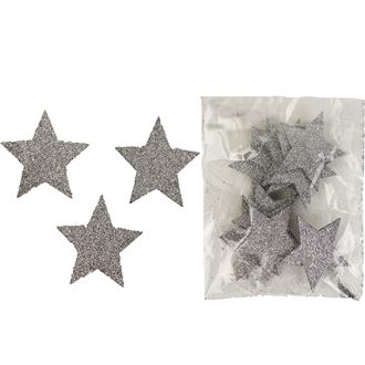 Decorative stars, 12pcs D1308/ST
