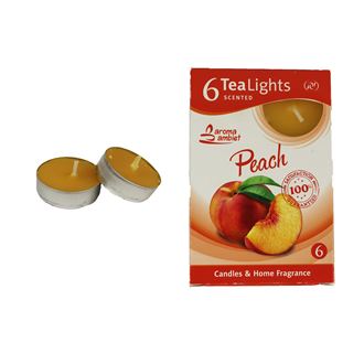 Tealight PEACH 6 Pcs. MSC-TL1011