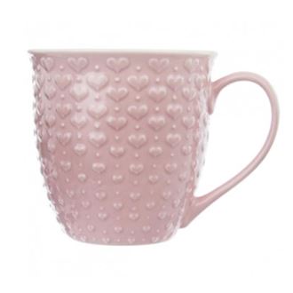 Mug Hearts pink O0218