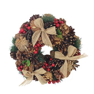 Wreath with small bows P1042/1