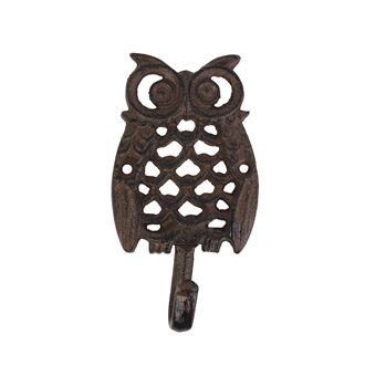 Hanger cast iron owl K1489