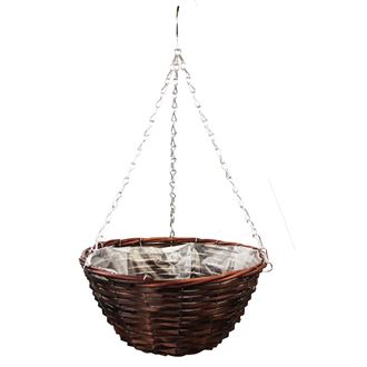 Basket hanging brown P0254-17
