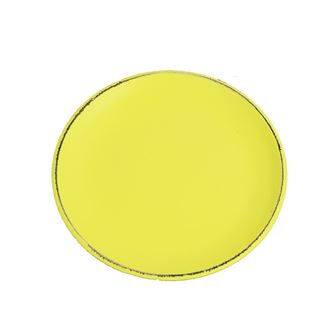 Round wooden tray l.yellow D0767-02