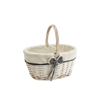 Small white basket, P0861/M