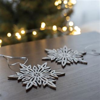 Snowflake for hanging, 2pcs D3341-28