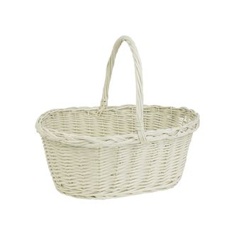 Oval basket bleached 054100-01