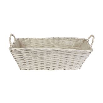 Basket white P0941-01