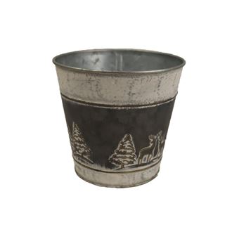 Metal flower pot K2862/2