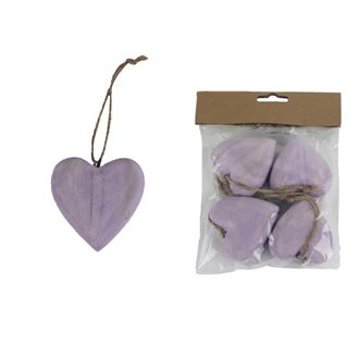Heart for hanging, 4 pcs D4941