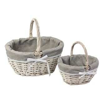 Basket with fabric P1167/S2
