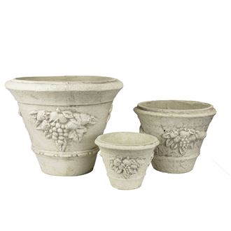 Flower pot, set of 3pcs X1443