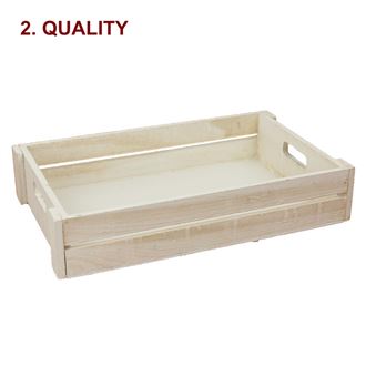 Wooden tray large white D0158/V-01