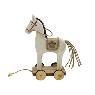 Wooden horse, white D1648