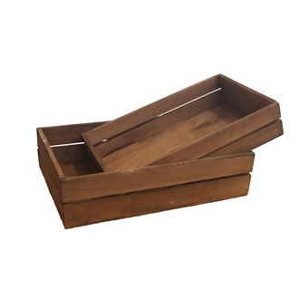 Wooden box, 2 pcs D3579/S2