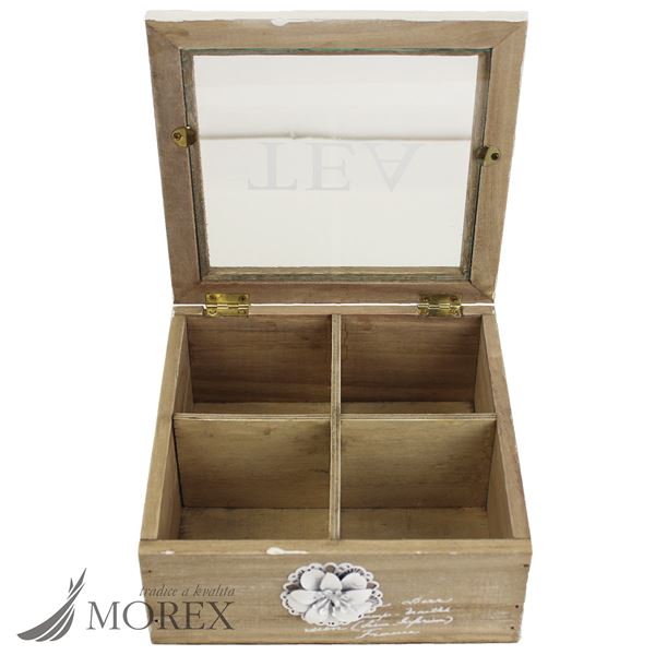 Box for tea with decoration 2. quality D0266