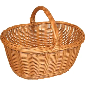 Wicker basket oval, 015265
