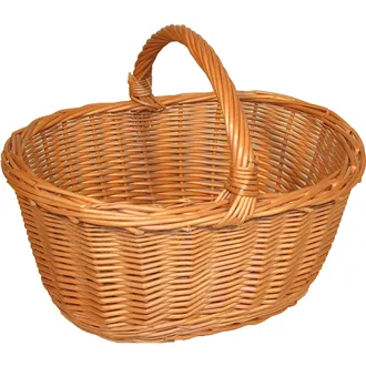 Wicker basket oval, 015266